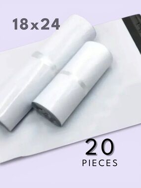 18x24 Polymailers 20 Pack Large White Shipping Bags Boutique Mailers